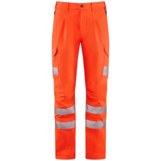 WINSFORD Leo EcoViz Lightweight Polyester Stretch Cargo Trouser - orange