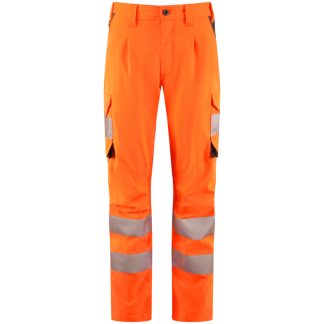 WINSWELL Leo EcoViz Women's Lightweight Polyester Stretch Cargo Trouser- orange